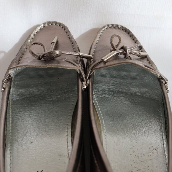 RUDSAK - Pewter Leather Loafers/Moccasins - Size 38 - 7ish - Picture 11 of 15
